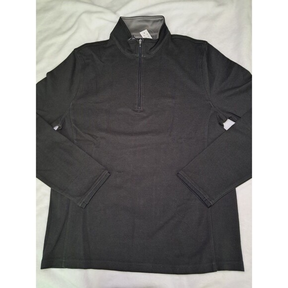 J.Crew Performance Half Zip Pullover COOLMAX Technology Black BW405 Size M NWT - Picture 3 of 12
